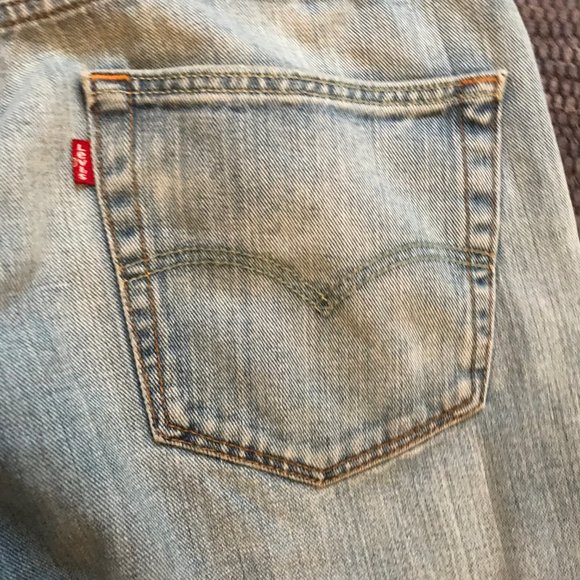 Levi’s Red Tab 505, Distressed, Faded, Light Denim 36W (Short inseam) - Picture 13 of 15